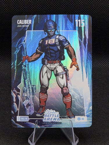 🔥 2026 Battle Arena Caliber CHILL-98 ICE Foil Refractor Style 115 Power 🔥