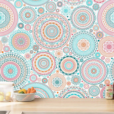 Fun Peel and Stick Wallpaper Cute Wall Paper for Bedroom Bathroom Colorful Conta