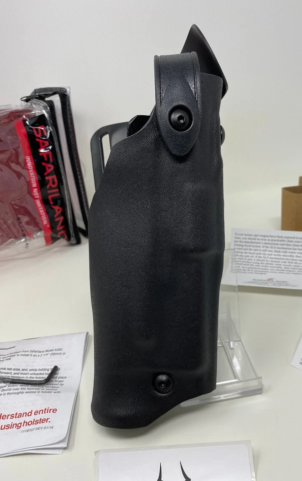 Safariland 6360 ALS/SLS RH STX Level-3 Duty Holster GLOCK 17 22 GEN 1-4 w/ LIGHT - Image 3 of 4