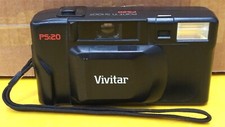 DEFECTIVE Vivitar PS:20 35mm Film Camera Point Shoot w/o Battery