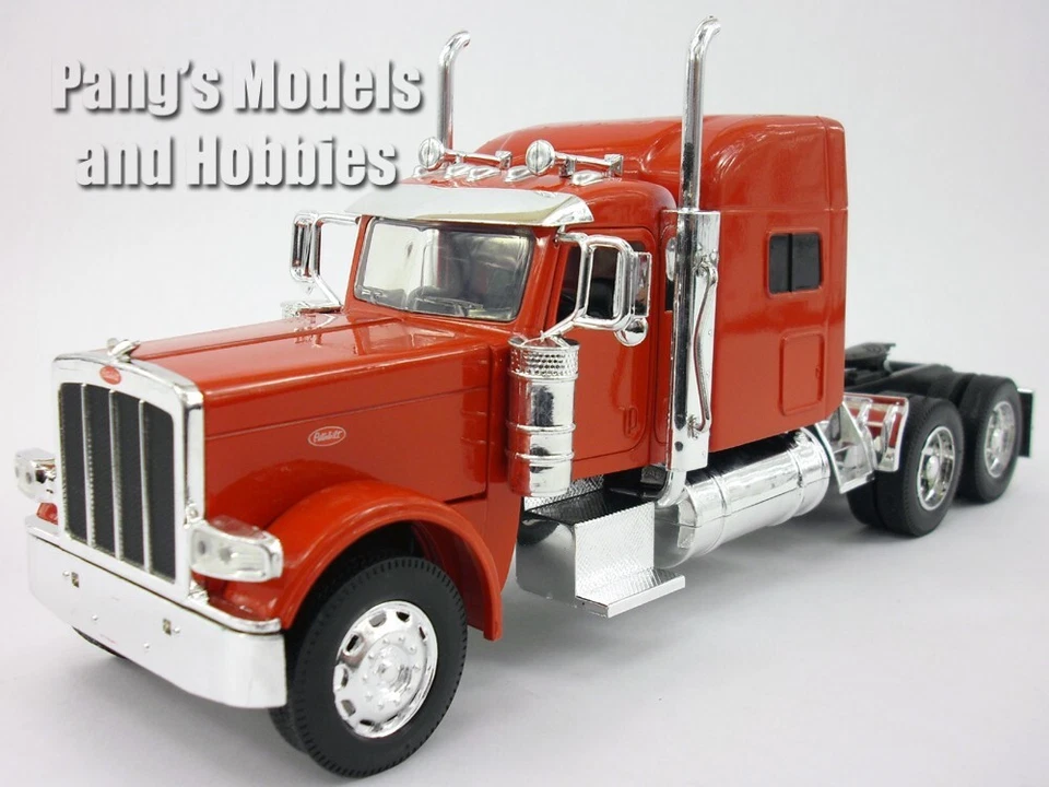 Peterbilt Model 389 Semi Truck - Sleeper Cab 1/32 Scale Diecast Model - RED - Image 2 of 4