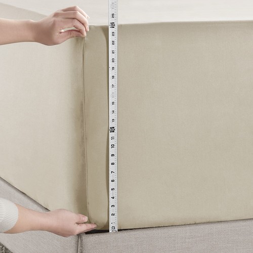 18"-21" Extra Deep Pocket Fitted Sheet by Nymbus Elastic Corner Straps Bed Sheet - 第 31/211 張圖片