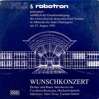 Fixed CD joint venture MILZ & robotron laying the foundation stone from 15. Aug 1991 near Suhl