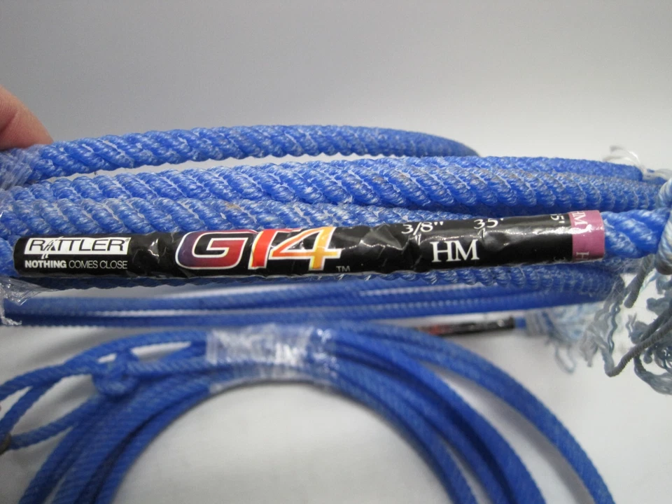 Juego de cuerda de sonajero Gt4 Western Tack Horse clásico equino mediano 2-3/8 pulgadas X 35 pies Foto 2 de 3