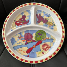 Barney Melamine Divided Plate Barney  Baby Bop Vintage