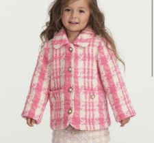 Love Shack Fancy Arysn Wool Blend Peacoat Size 10 Girls