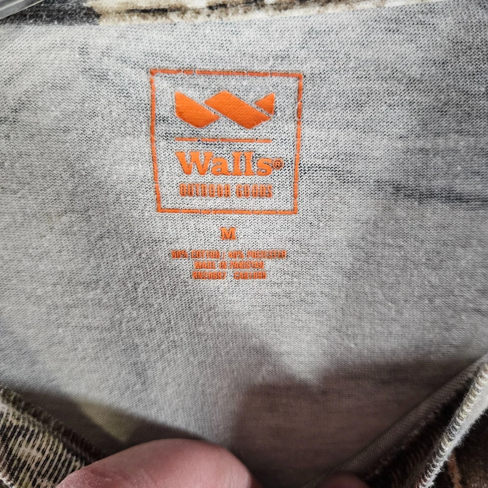 Walls Mens Mossy Oak Break Up Country Camoflauge Medium shirt long sleeve Camo - Image 2 of 4