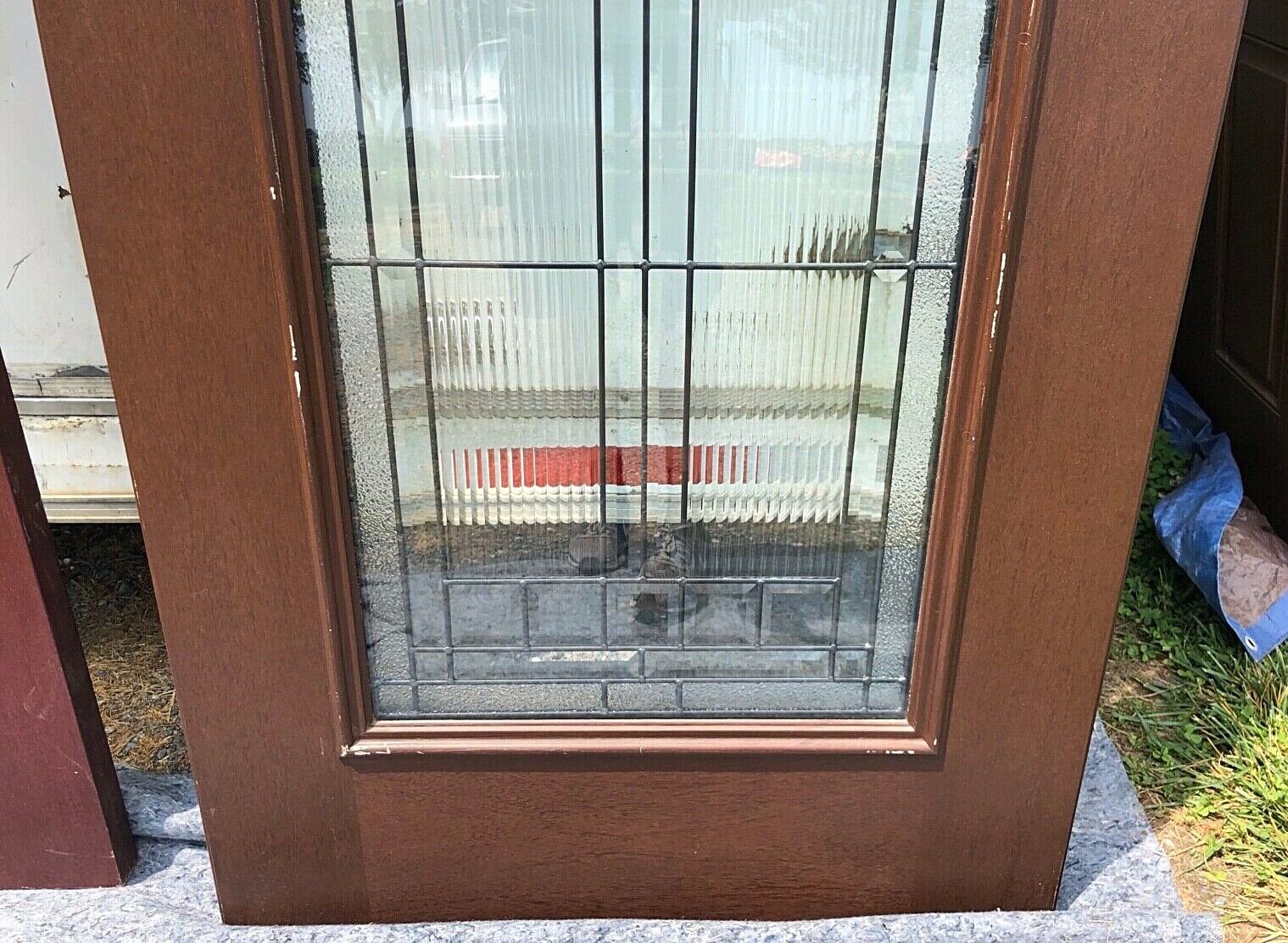 Therma Tru Saratoga Black Nickel Full Lite FiberClassic Exterior Door