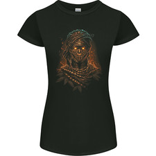Mystical Mummy Egyptian Demon Fantasy Womens Petite Cut T-Shirt