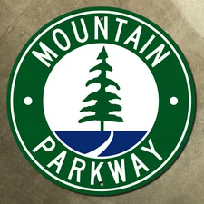 Kentucky Mountain Parkway highway marker road sign 1963 Winchester 16x16