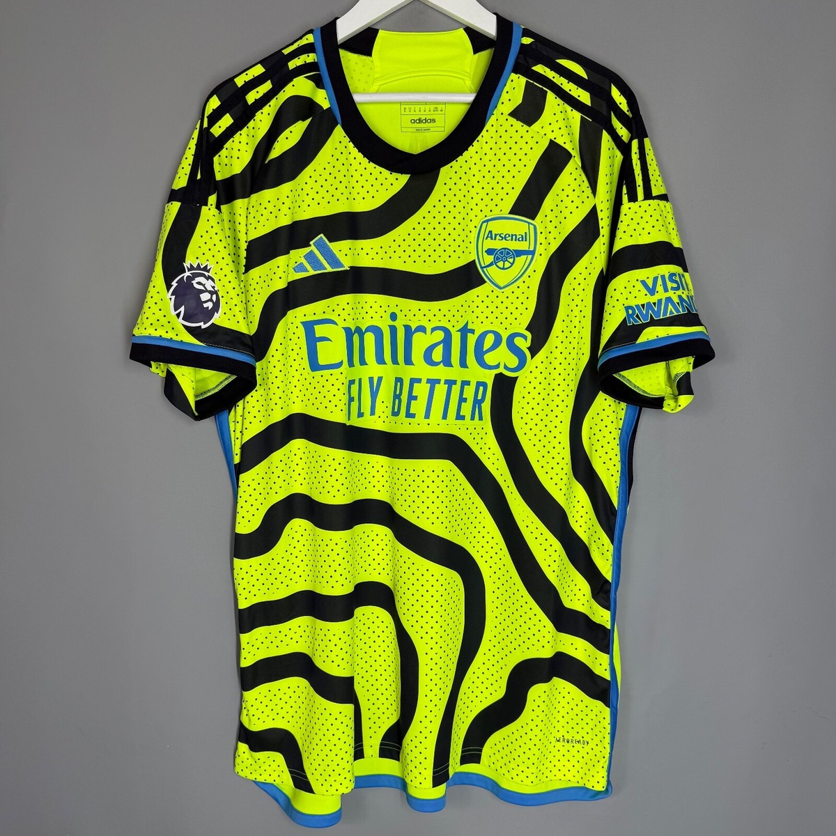 ARSENAL LONDON 2023 2024 AWAY FOOTBALL SHIRT JERSEY #8 ODEGAARD