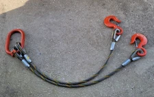 Liftall 342LBX5 X2 Wire Rope Sling, 2 Leg Bridle 3/4" x 5ft Long