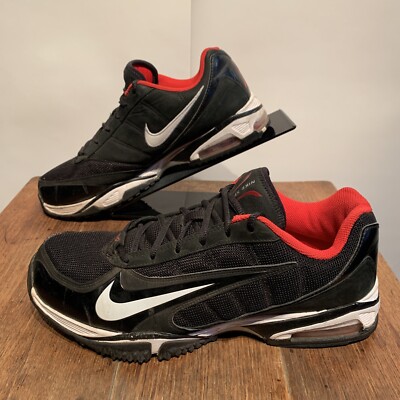 Nike Air Super Speed Turf Football Shoes Black White 324833-012 Low Mens Size 10