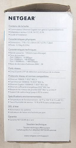 New NETGEAR Business 5 Port Gigabit Ethernet Unmanaged Switch GS605NA Connection - Picture 5 of 8
