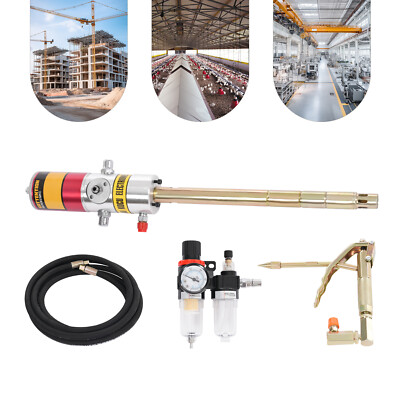 #ad 50:1 Pressure Ratio Air Operated Aluminum Grease Pump Grease Pump Oil Injector $114.10