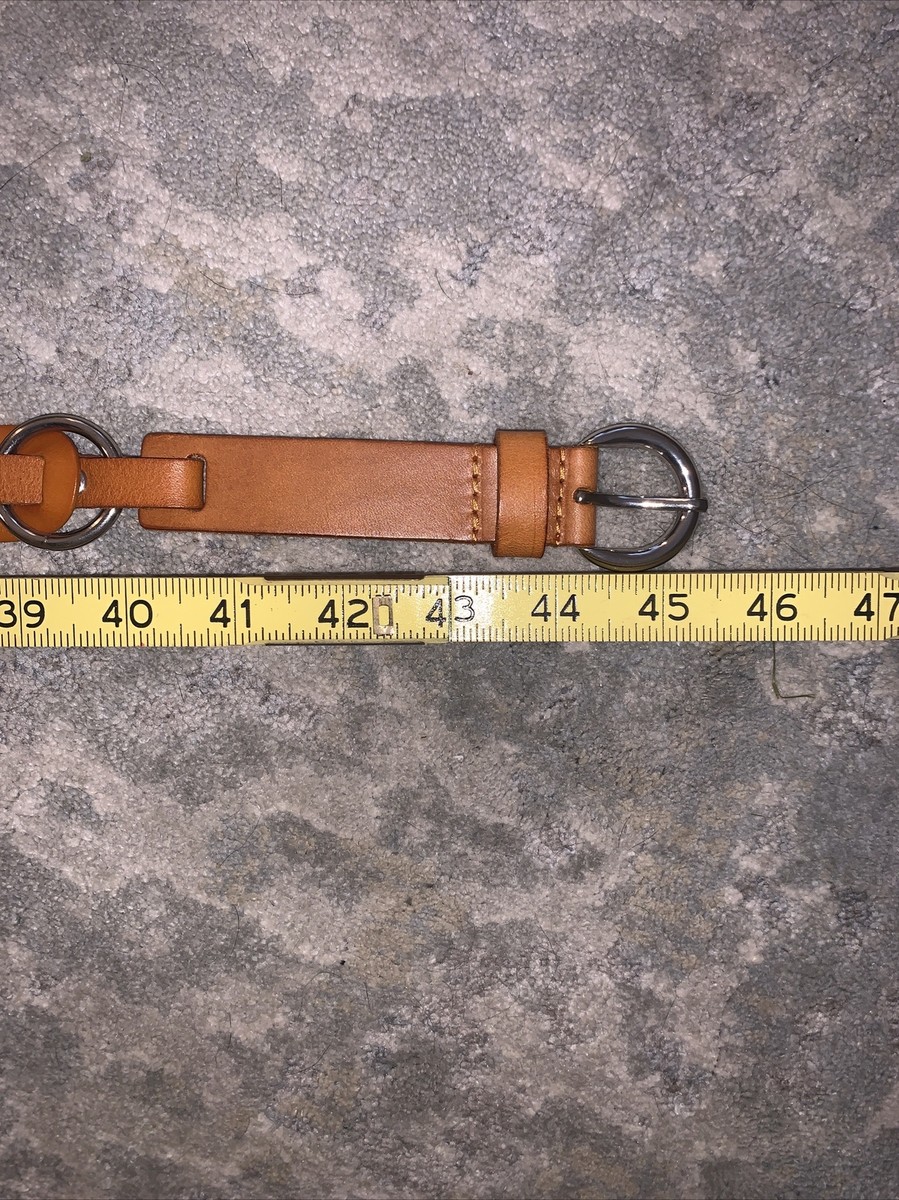 Balibelt Leather Circles Buckle Waist Hip Belt Orange Brown  display picture 1