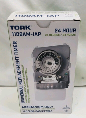 Tork 1109AM-IAP Mechanical Analog Timer Switch, 40 Amp *New, Open Box