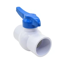 Thrifco 1-1/2 Inch Slip / Socket PVC Ball Valve - 6415214