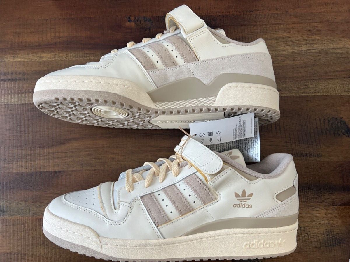 New Adidas Originals Forum 84 Low Men's Off White Sneakers New Adidas Originals Forum 84 Low Men's Off White Sneakers