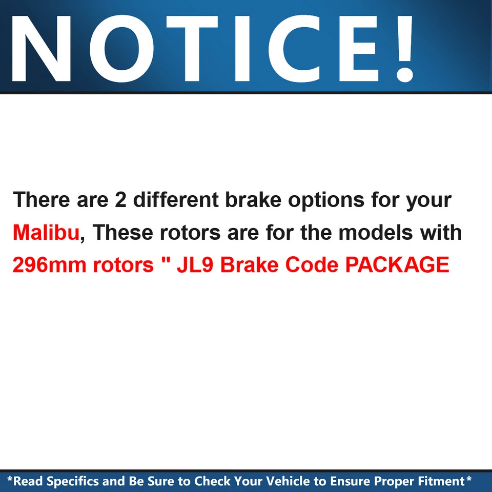 Front Drilled Disc Brake Rotors Brake Pads for Pontiac G5 G6 Pursuit Cobalt HHR - Image 2 of 4