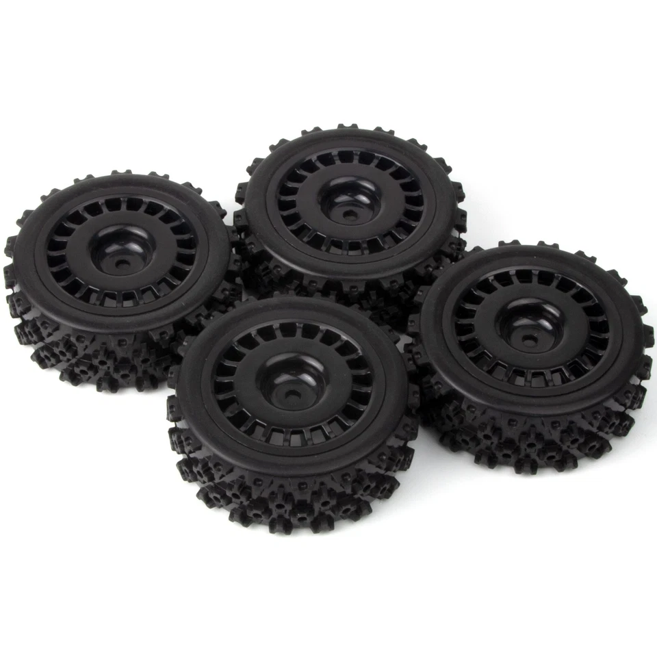 1/10 RC Rally Car Wheels Tires Rims for Tamiya TT-01 TT-02 XV01 DF-03 HSP HPI - Image 4 of 4