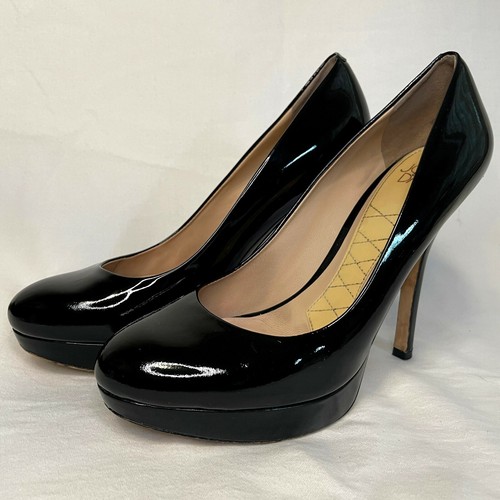 black designer platform heels