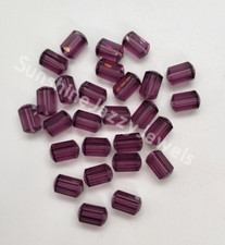 12pc Swarovski Crystal Amethyst 10.5x7mm Cylinder 5230 Beads; Vintage 