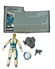 Gi Joe Cobra figure vtg Hasbro complete file card 1989 Countdown Astronaut space
