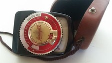 LENINGRAD 2 Soviet Russian Selenium Exposure Light Meter with leather case USSR