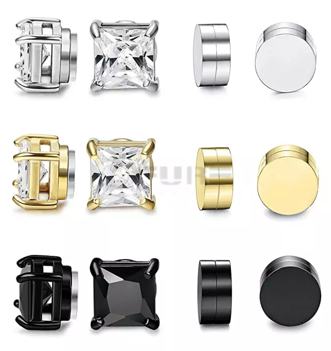 Hypoallergenic magnetic shop earrings