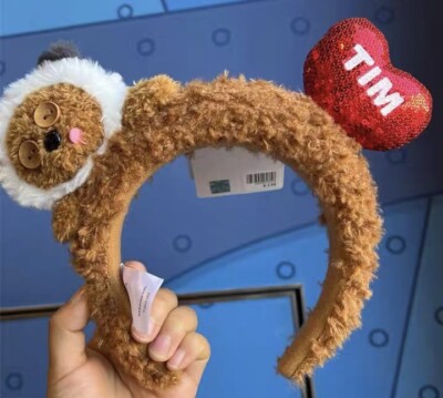 Universal Studios 2023 Panda Tim Bear Ear Red Heart Headband  display picture 3