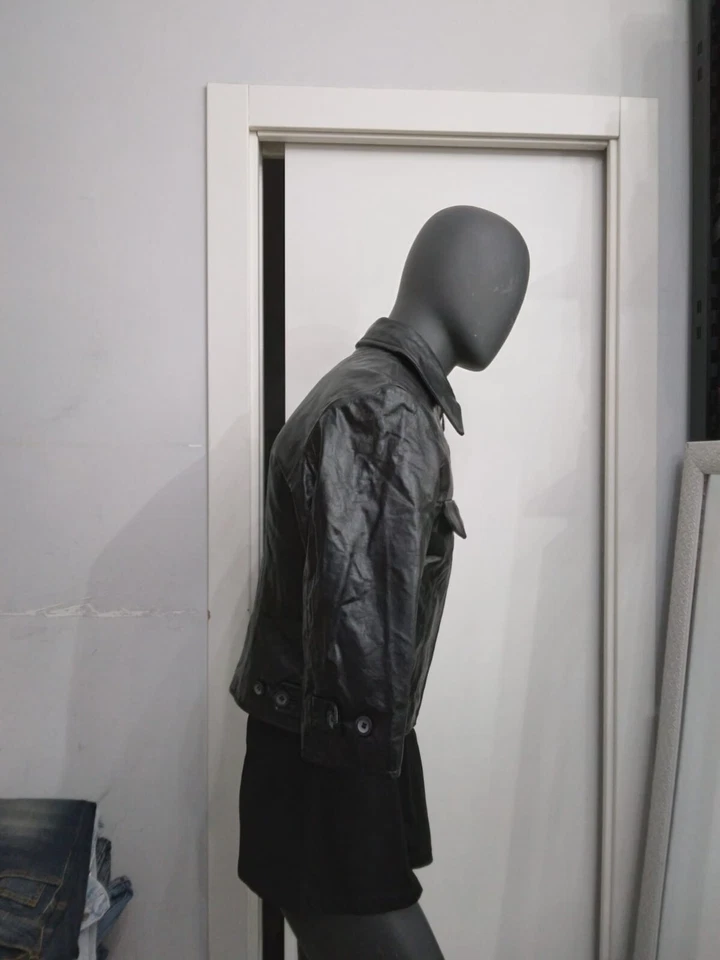 Cross Jacke aus Echtem Leder Gebraucht Frau GR. S Schwarz XYC1018L - Bild 3 von 4