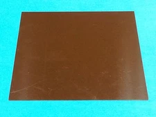 2 PCS .031 " BROWN PLASTIC COLORED SHEETS FOR KNIFE SPACER LINER 6" X 11.5"