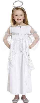 Childrens Angel Costume With Wings Halo Christmas Nativity Play Kids ...