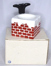 Department 56 Cork Screw Bottle Holder Wine Opener Christmas Santa Boots Chimney