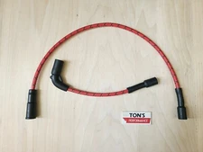 Red Black Cloth 8mm Harley 48 72 883 1200 Sportster Replacement Spark plug wires