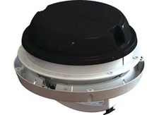 MaxxAir 00-03810B MaxxFan Dome Plus Roof Vent w/12V Fan - LED Light Manual Black