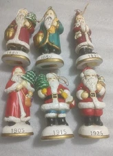 Lot 6 Assorted Christmas Eve Inc 1984 Ltd Edition "Memories of Santa"Santa Korea