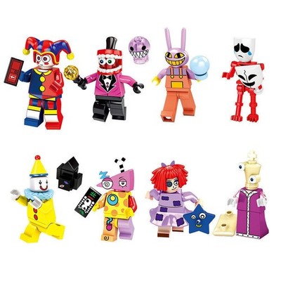 2024 8PCS The Amazing Digital Circus Action Figure Building Blocks Set Gift New