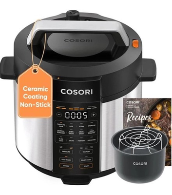 #ad #ad COSORI Pressure Cooker 6QT Stainless Steel 9 in 1 Silver $98.99