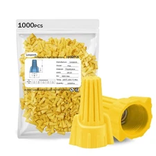 Leepenk Yellow Wire Nuts Connectors P11 18-10AWG P11(18-10AWG)-yellow, yellow 