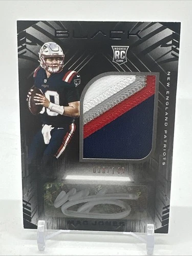 2021 Panini Black Football Mac Jones Auto Patch Jersey Rookie RPA  /149