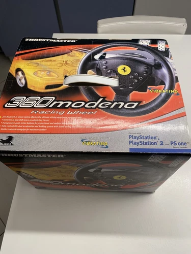 THRUSTMASTER 360 MODENA RACING WHEEL PEDALIERA + VOLANTE FERRARI PLAYSTATION 1 2 - Imagen 9 de 11