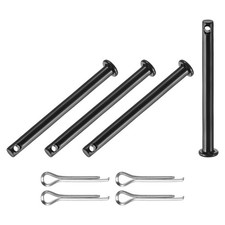 4-Pack M4x45mm Single Hole Clevis Pins, A3 Carbon Steel Flat Head Clevis Pins