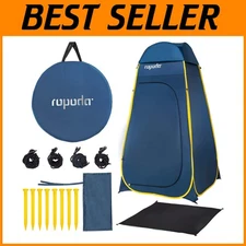 Multi-Function Portable Shower Tent with Removable Roof - Travel Essential