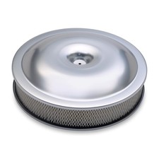 Proform Aluminum Air Cleaner 14 Dia Round White Paper Element 141-691