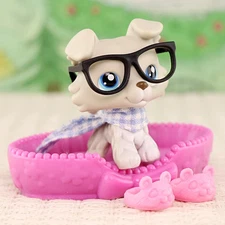 LPS Collie Dachshund Shorthair Cat Dog Toy Pet Figure Collectible for Kid Gift