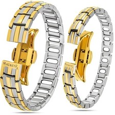 MagnetRX EllipseMAX Magnetic Bracelets for Couples Titanium Bracelets for Unisex