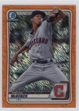 2020 Bowman Chrome Orange Shimmer Refractor 24/25 Triston McKenzie #BCP-189 04y8