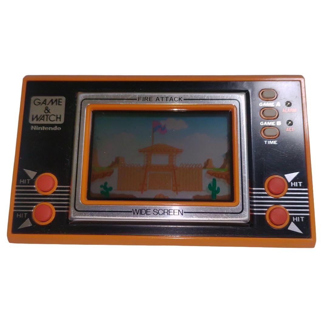 シェリー　GAME & WATCH WIDE SCREEN FIRE Nintendo Game & Watch Wide Screen Fire Attack Id-29 MIJ 1982